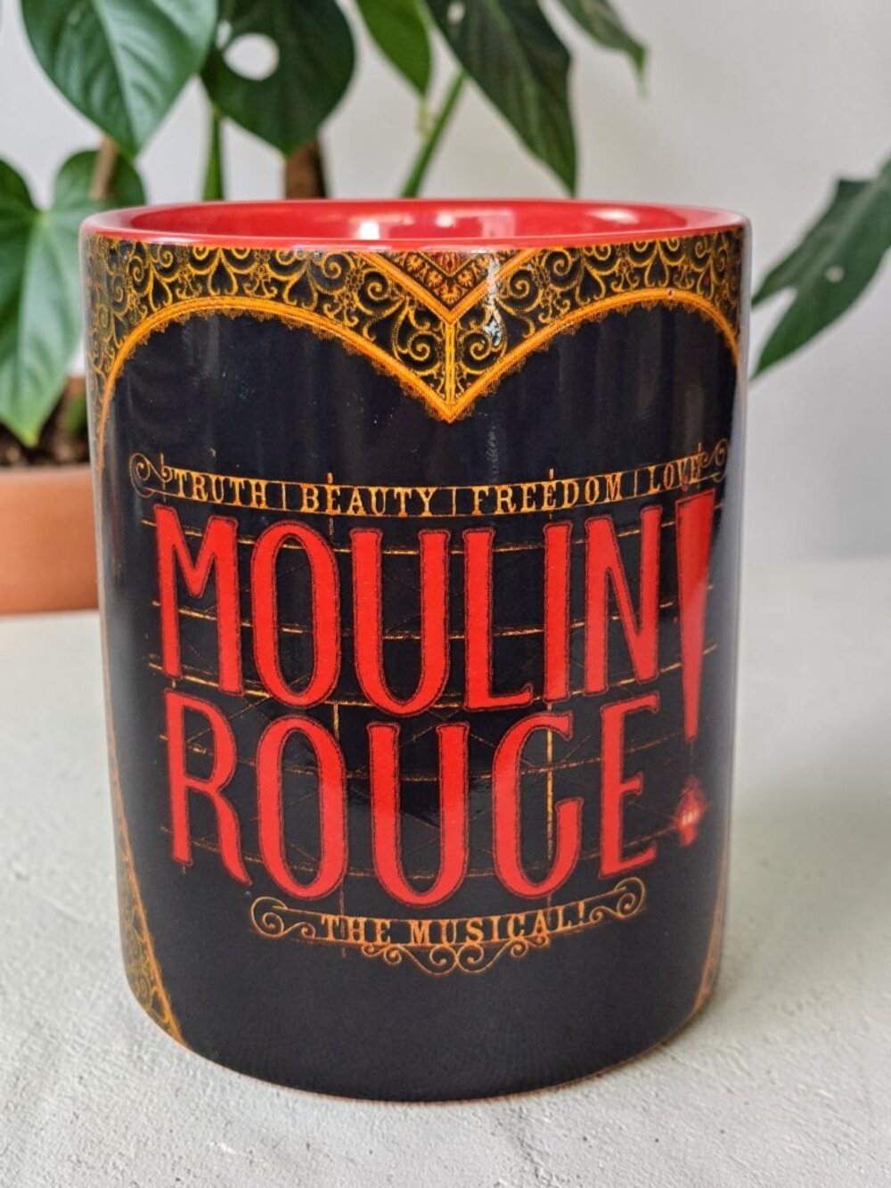 Moulin Rouge Paris The Musical Red Ceramic Coffee Mug Cup Theater Platypus 2022